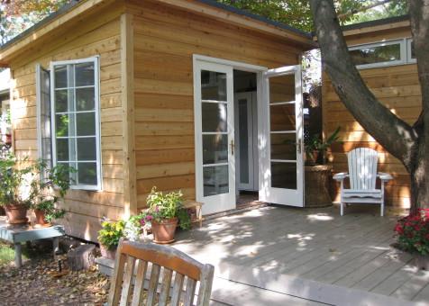 Cedar Urban Studio Shed 10x12 with French double doors in Toronto, Ontario. ID number 135597-2