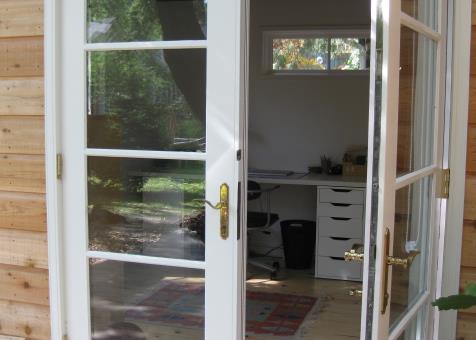 Cedar Urban Studio Shed 10x12 with French double doors in Toronto, Ontario. ID number 135597-3