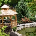 Aerial view of 12’ Victorian gazebo located in Windham, ON