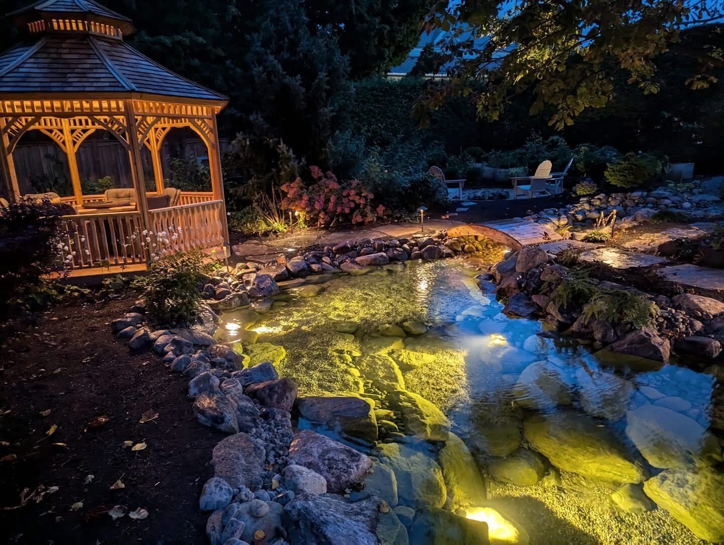 Aerial view of 12’ Victorian gazebo located in Windham, ON