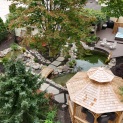 Aerial view of 12’ Victorian gazebo located in Windham, ON