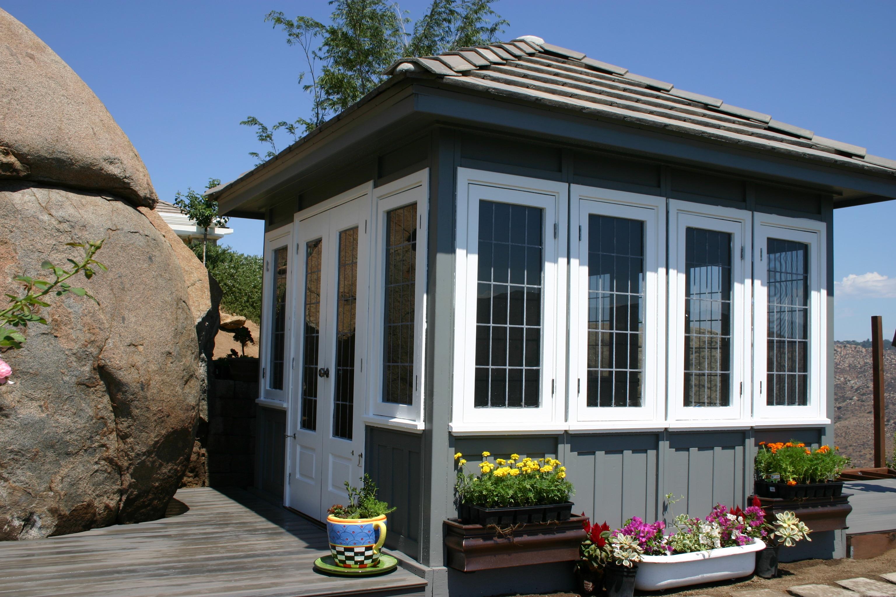 Coventry spa enclosure 10x10 with painted finish in El Cajon,California.ID number 152813-3.