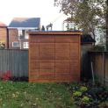 Cedar Sarawak shed 4x8 with concealed double doors in Toronto, Ontario. ID number 153236-1