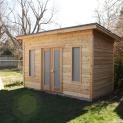 Cedar Urban Studio shed 7x14 with French double doors in North York, Ontario. ID number 176470.