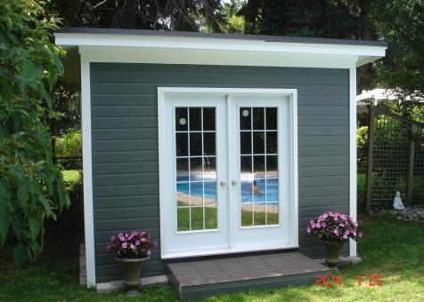 Flat Roof 8x12 Urban Studio Shed in Mississauga, Ontario