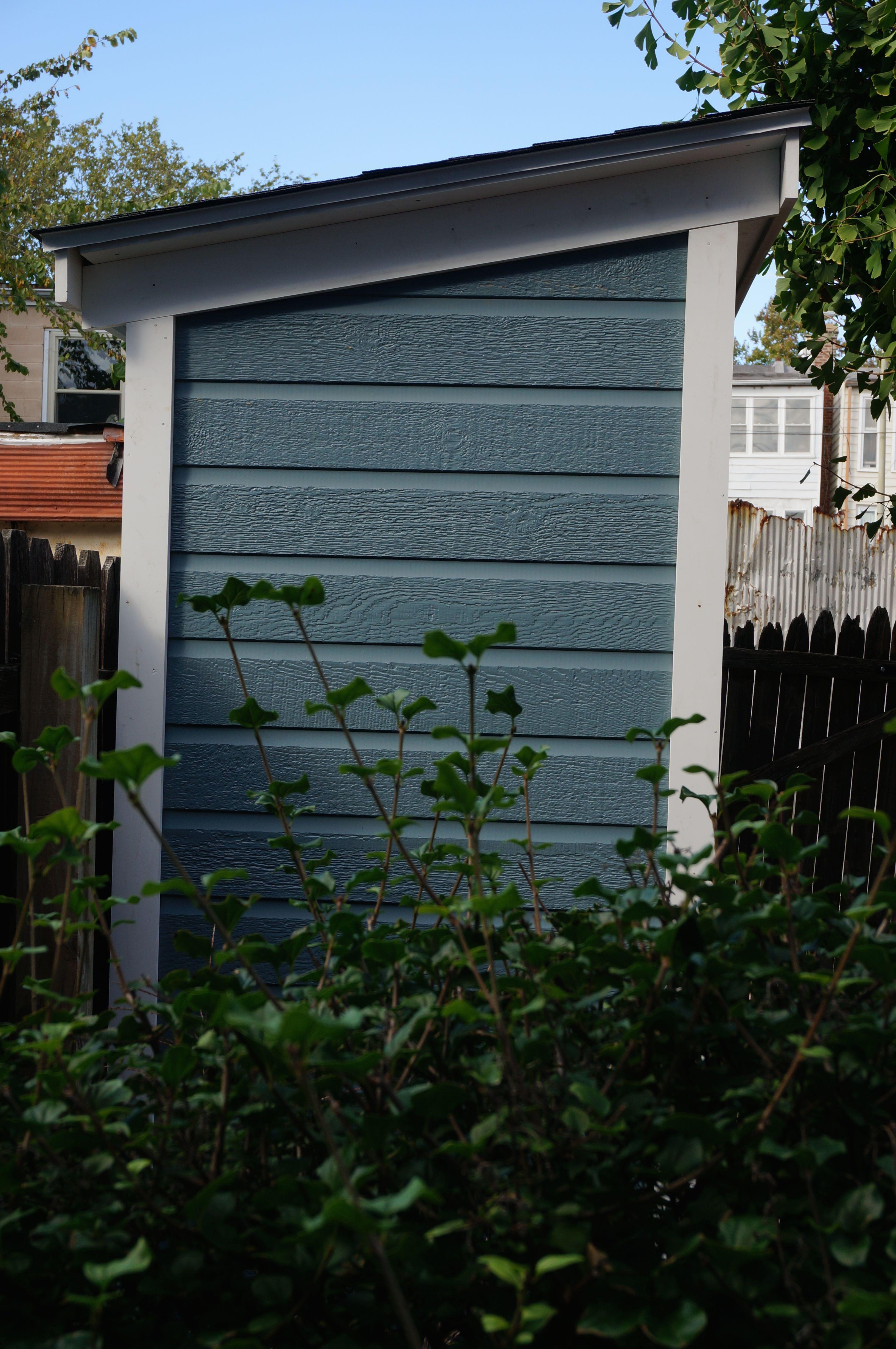 Canexel blue Sarawak shed 3x6 with concealed single door in Washington DC. ID number 181389-2