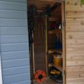 Canexel blue Sarawak shed 3x6 with concealed single door in Washington DC. ID number 181389-4