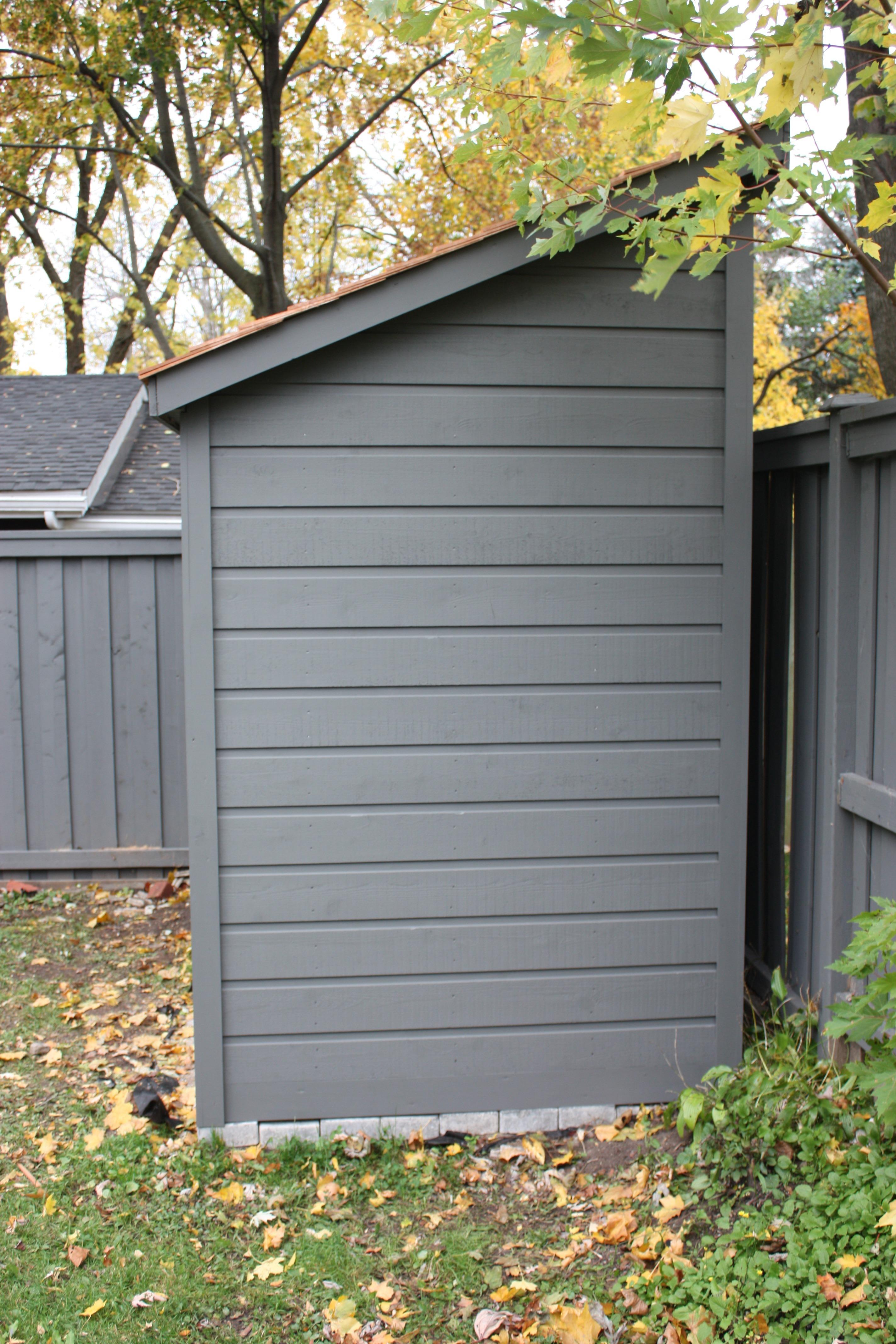 Cedar Sarawak shed 5x10 with concealed double doors in Toronto, Ontario. ID number 182416-2