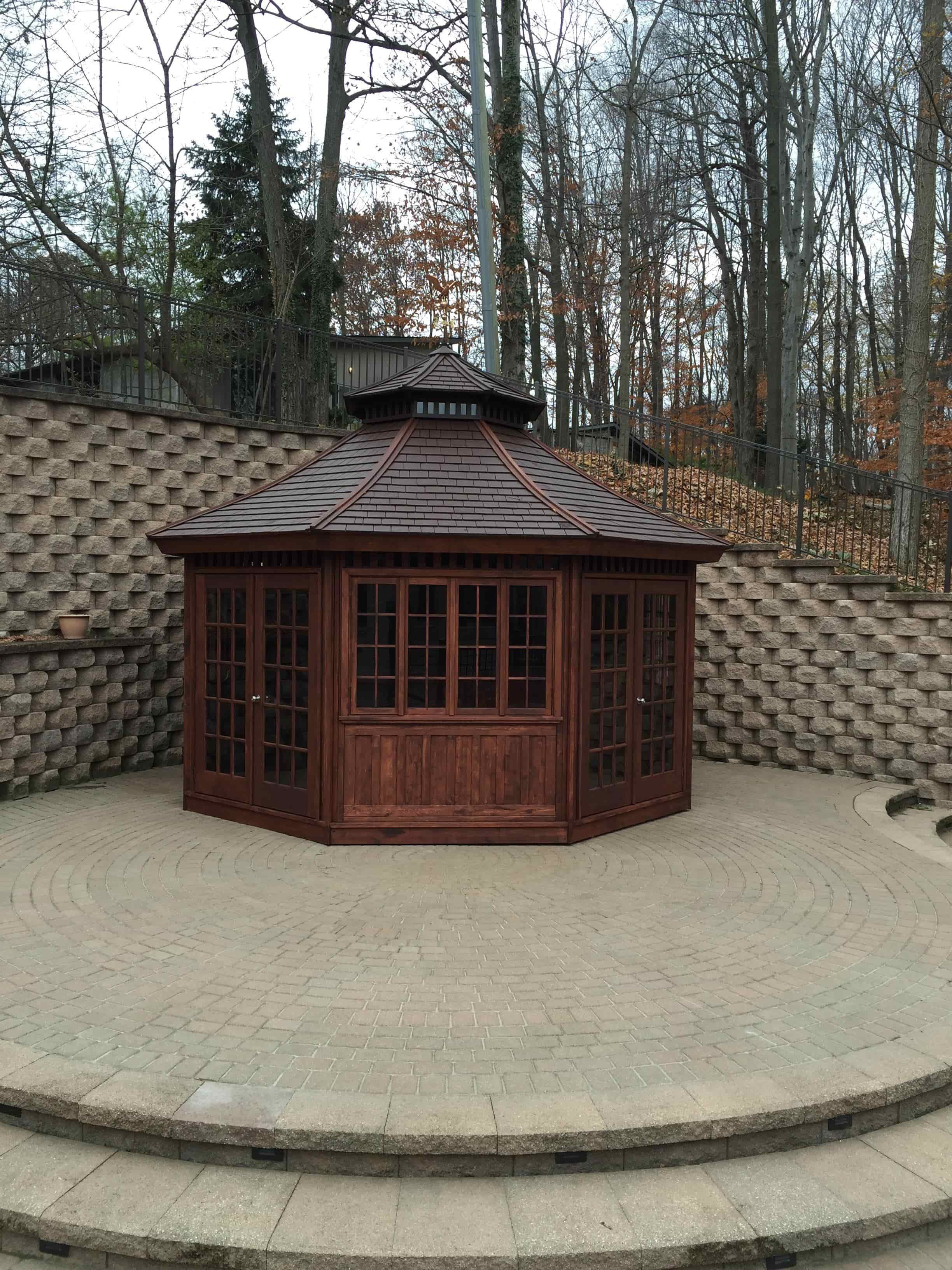 Cedar San Cristobal 16 Ft gazebo kit Los Angeles California 183147-0.