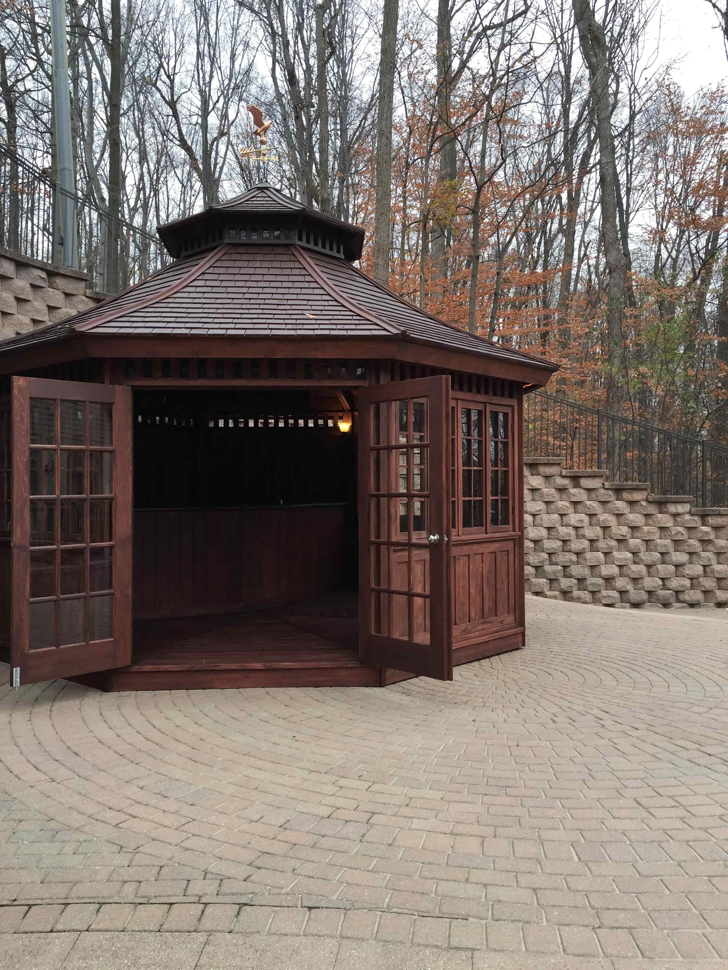 Cedar San Cristobal 16 Ft gazebo kit Los Angeles California 183147-4.