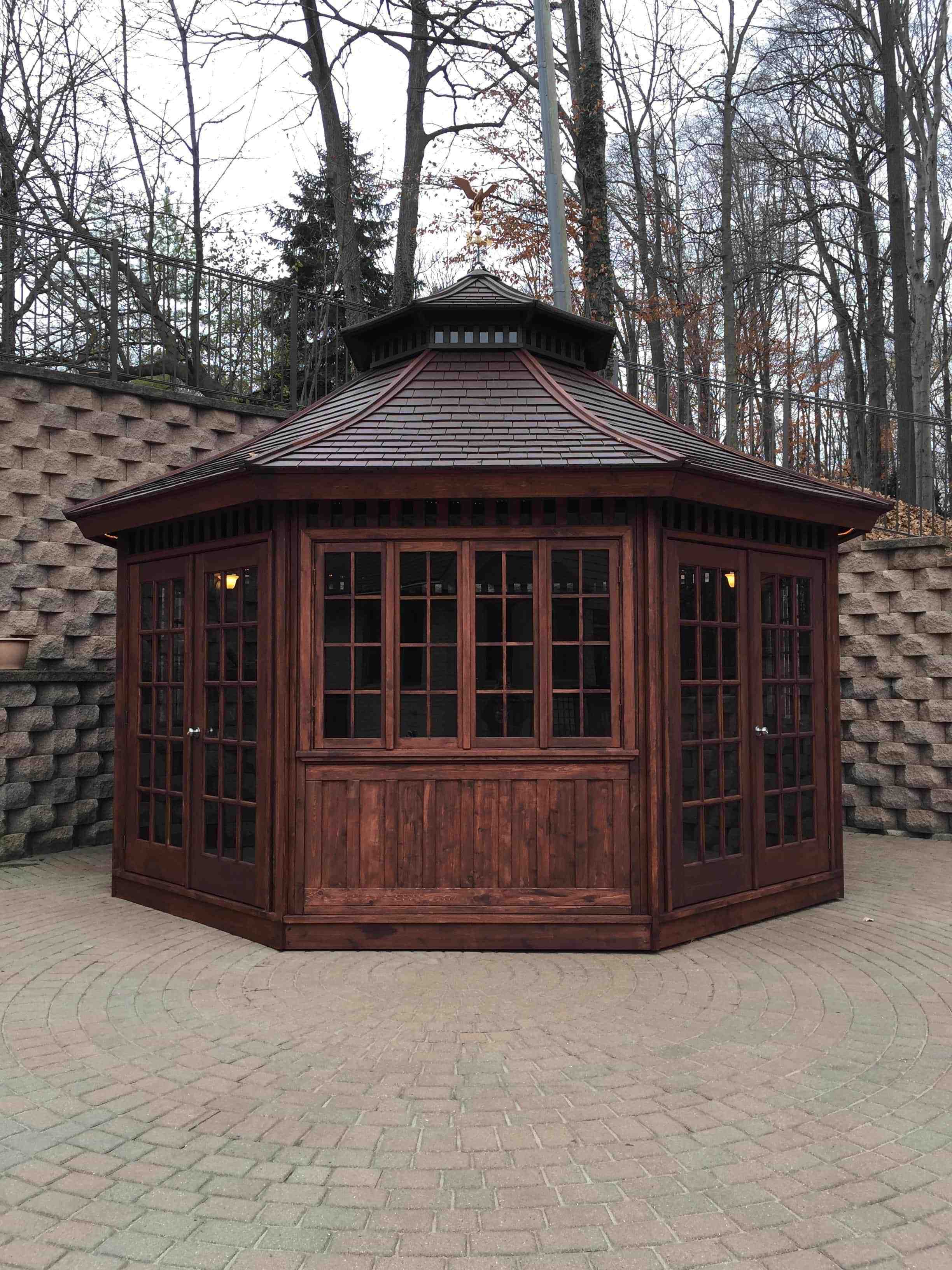 Cedar San Cristobal 16 Ft gazebo kit Los Angeles California 183147-5.