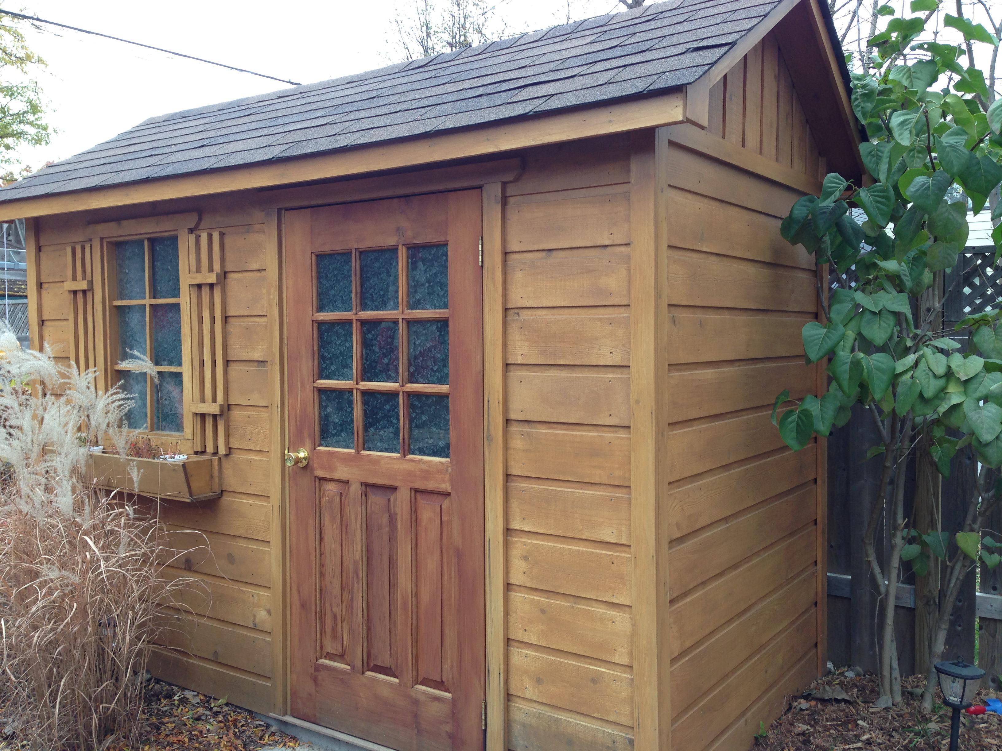 palmerston shed kit 5x10 with deluxe 9-lite single door in Toronto Ontario. ID number 184352-1.