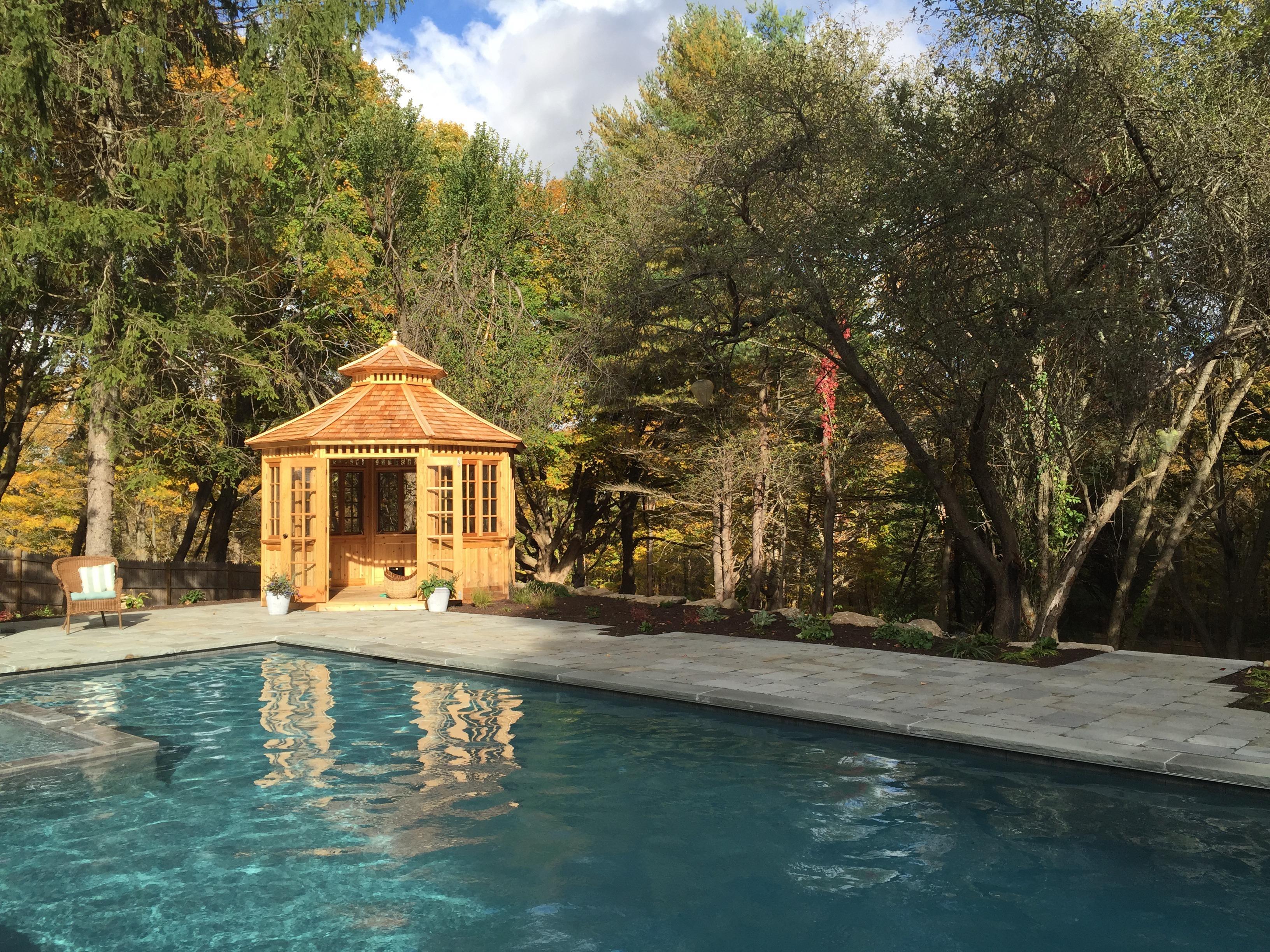 Cedar Cedar San Cristobal 12 ft Pool Cabana in Bethany Connecticut 180675-2.