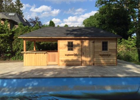Surfside pool cabana 10x24 with opening window in Toronto Ontario. ID number 189635-1.