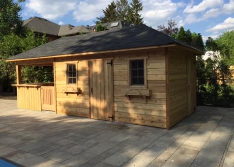 Surfside pool cabana 10x24 with opening window in Toronto Ontario. ID number 189635-2.