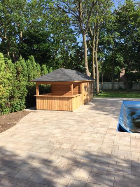Surfside pool cabana 10x24 with opening window in Toronto Ontario. ID number 189635-4.