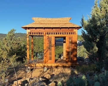 Right side view of an 8’ x 12’ Bali Tea House gazebo located in Prescott, AZ