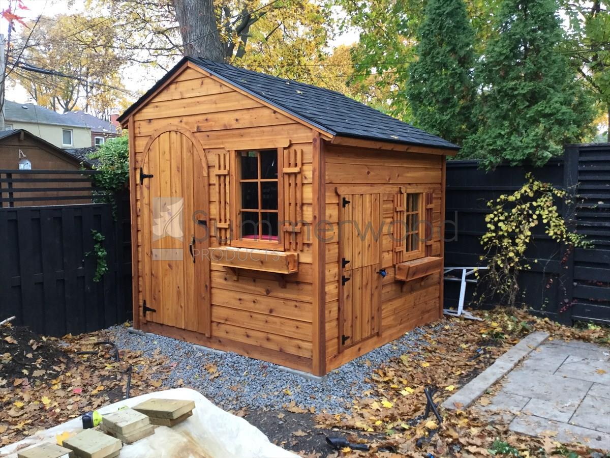 Cedar Bar Harbor shed 8 x 8 with single arched door n Toronto, Ontario. ID number 195488-1