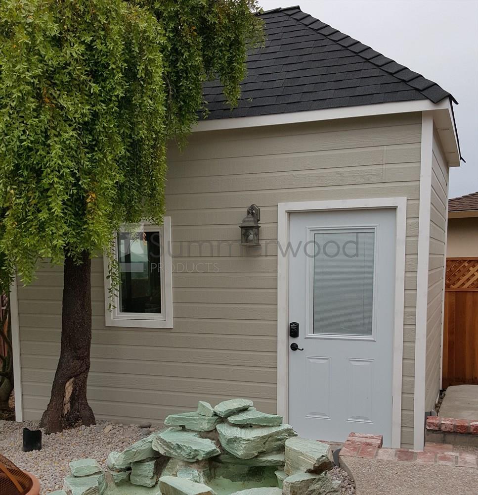 Sonoma home studio 10x16 with Canexel River Rock iding in Redwood City California. ID number 189621-