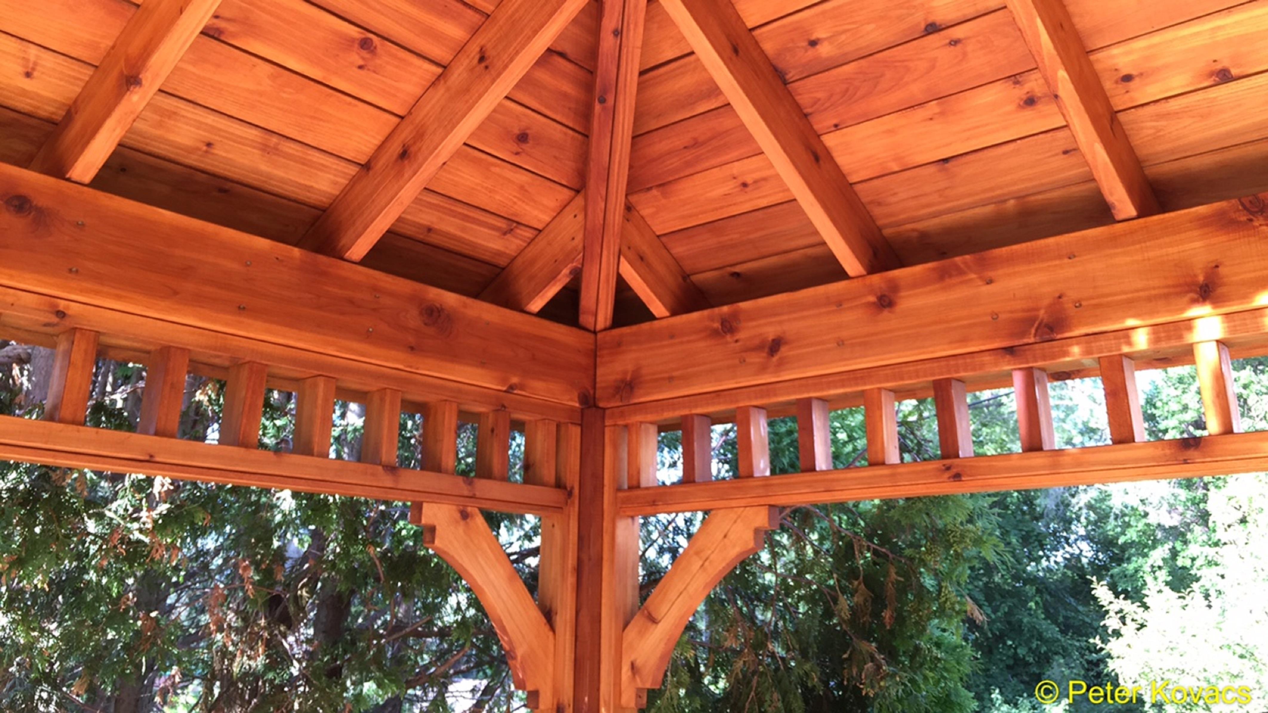 Montpellier gazebo 9x12 with omitted railing in Toronto Ontario. ID number 192173-6.