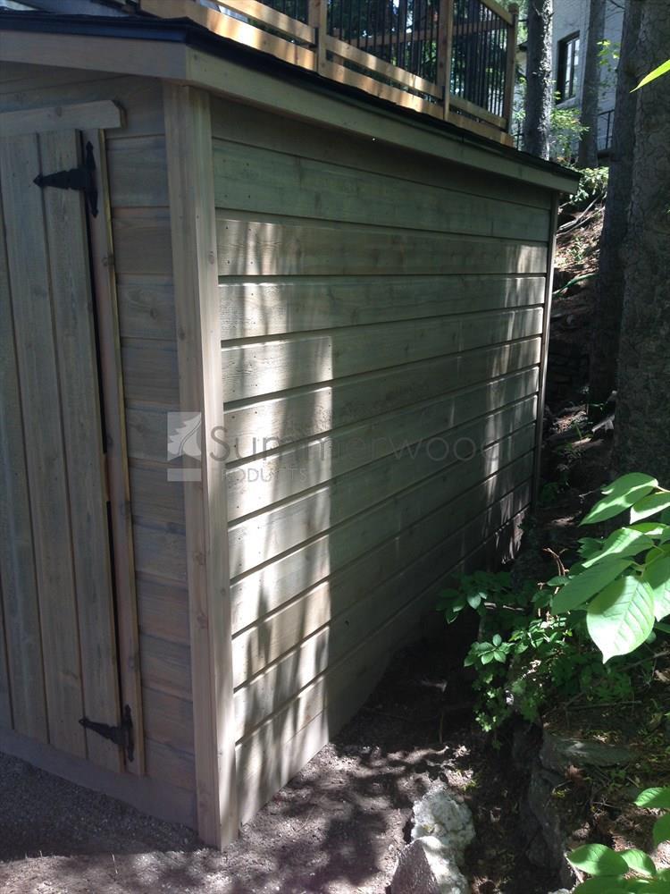  Sarawak shed kit 5x10 with standard single door in Toronto Ontario. ID number 189990-2. Sarawak she
