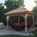 Montpellier gazebo 11x11 with Cedar shingles in Georgetown Ontario. ID number 191588-1.