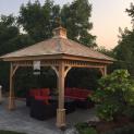 Montpellier gazebo 11x11 with Cedar shingles in Georgetown Ontario. ID number 191588-2.