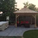 Montpellier gazebo 11x11 with Cedar shingles in Georgetown Ontario. ID number 191588-5.