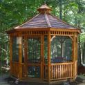 Monterey gazebo 11ft with a Cedar shingles in Burk's Falls Ontario. ID number 192804-1.