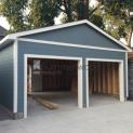 Highlands garage garage designs with Metal deluxe solid double doors in Toronto Ontario. ID number 1