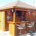 Surfside pool cabana 16x16 with Rough cedar siding in Maple Ontario. ID number 193928-2.
