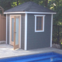 Sonoma pool house 6x8 with French double doors in Thornhill Ontario. ID number 194486-1.
