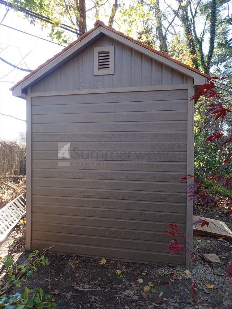 Palmerston garden shed 8x8 with arched single door in Worthington Ohio. ID number 195913-4.