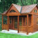 Cedar cabin kit 14x16 with french doors in Scarborough, Ontario. ID number 198036
