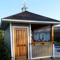 Barside pool cabana 10x12 with Vinyl curved cupola in Lebanon Ohio. ID number 194252-4.