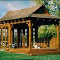 Bali tea house hot tub gazebo 10x20 with stained finish in Uxbidge ,Ontario.ID number 110-1.