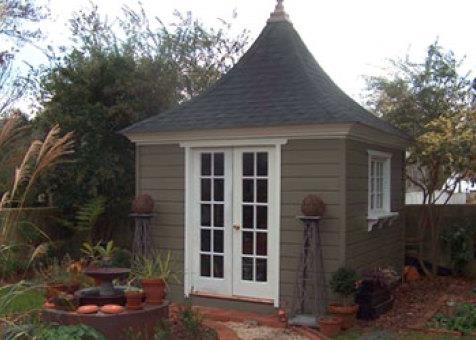 Cedar melbourne shed kit 10x10 with double french door in Edenton North Carolina. ID number 1083-2.