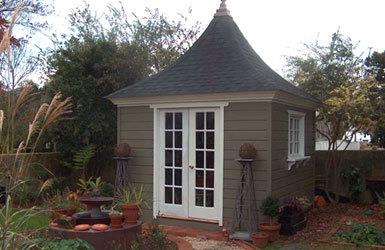 Cedar melbourne shed kit 10x10 with double french door in Edenton North Carolina. ID number 1083-2.