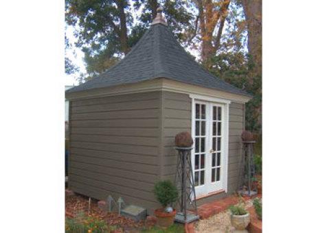Cedar melbourne shed kit 10x10 with double french door in Edenton North Carolina. ID number 1083-3.