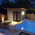 Verana pool cabana 7x12 with french double doorsin  Oakville Ontario. ID number 176695-1.