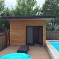 Verana pool cabana 7x12 with french double doorsin  Oakville Ontario. ID number 176695-3.