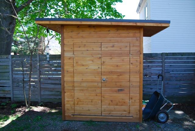 cedar dune shed 5x7 with concealed double doors in Becon, New York. ID number 202499-1