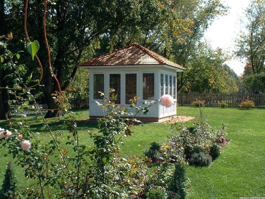 Coventry gazebo 10x10 with double doors in Fenwick Ontario. ID number 1463-2.