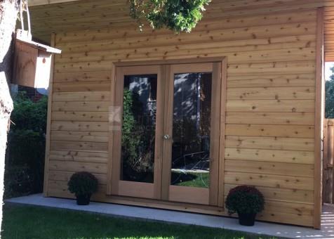 Cedar verana home studio 7 x 14 with French double doors in Toronto, Ontario.ID number 206480-2