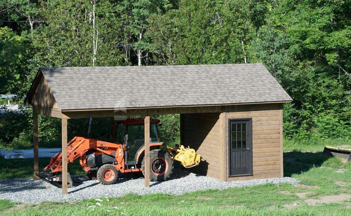 Cedar Palmerston Workshop 12 x 8 with cedar channel rough siding in Stock bridge Vermont 207057- 1