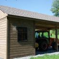 Cedar Palmerston Workshop 12 x 8 with cedar channel rough siding in Stock bridge Vermont 207057- 8