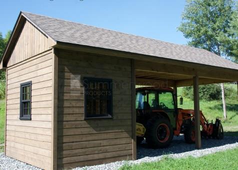 Cedar Palmerston Workshop 12 x 8 with cedar channel rough siding in Stock bridge Vermont 207057- 8