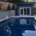 Cedar Verana Pool Cabana 8 x 13 with Canexel Granite Siding in Waterloo Ontario -207481-2
