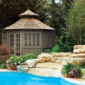 San cristobal pool house 12ft with double french doors in Mississauga Ontario. ID number 414-1.