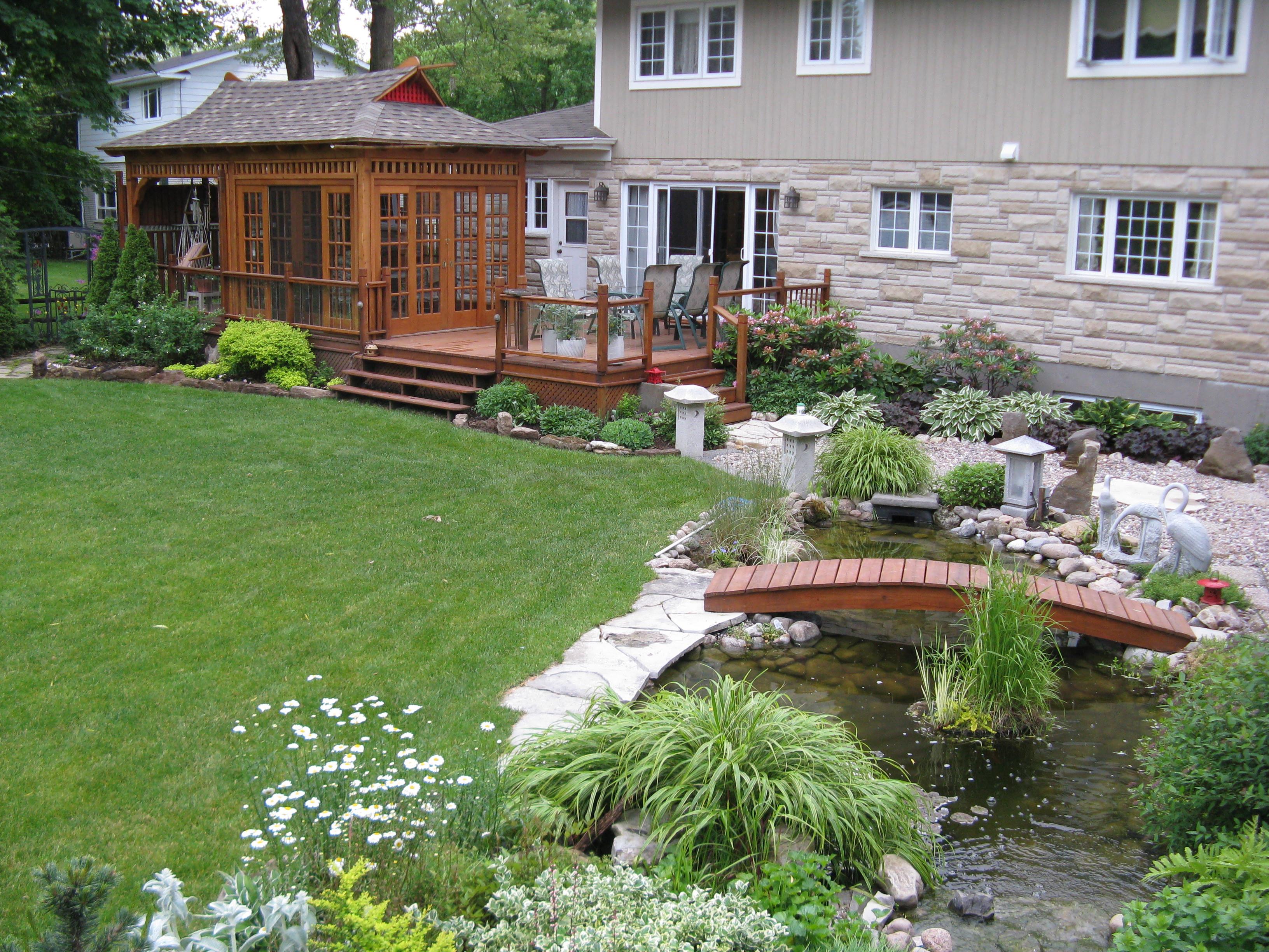 Bali tea house home studio 10x20 with planed cedar channel sliding in St  Lazare,Quebec.ID number 13